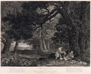 Jagd, Platte 4, graviert von William Woollett (1735-85) 1771